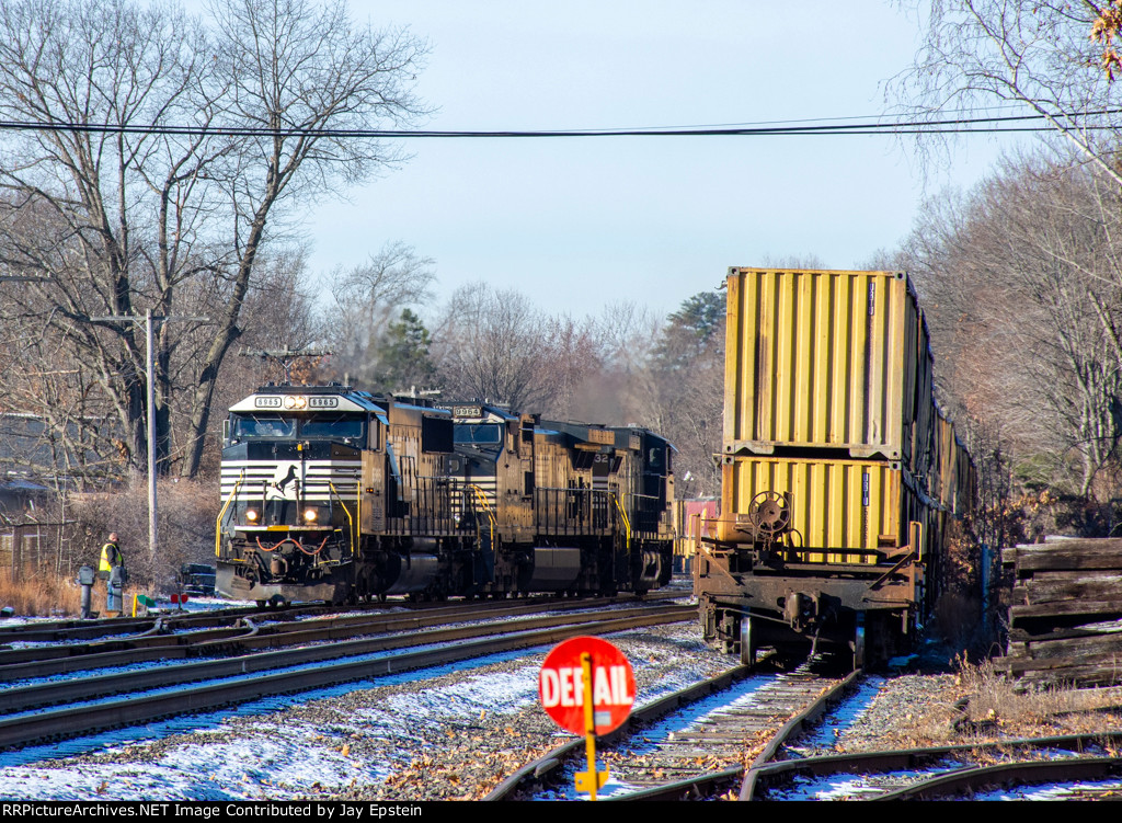 AY-5 exits the main at Moores